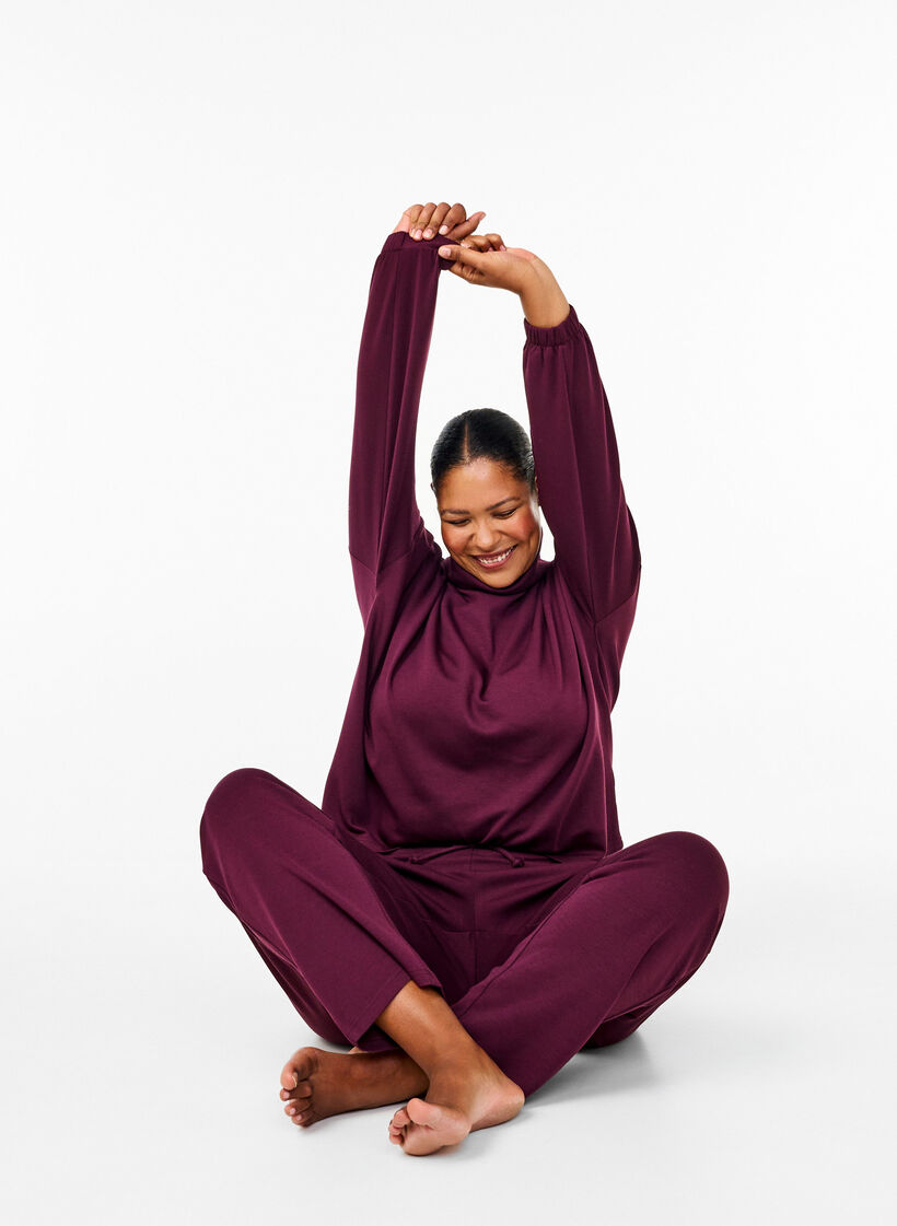 Lockere Hose aus Modal-Mix, Rot, Image image number 0