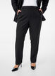 Pantalon avec poches et jambe droite, Black, Model image number 2