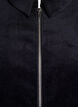 Robe en velours avec fermeture Éclair et manches 3/4, Noir, Packshot image number 2