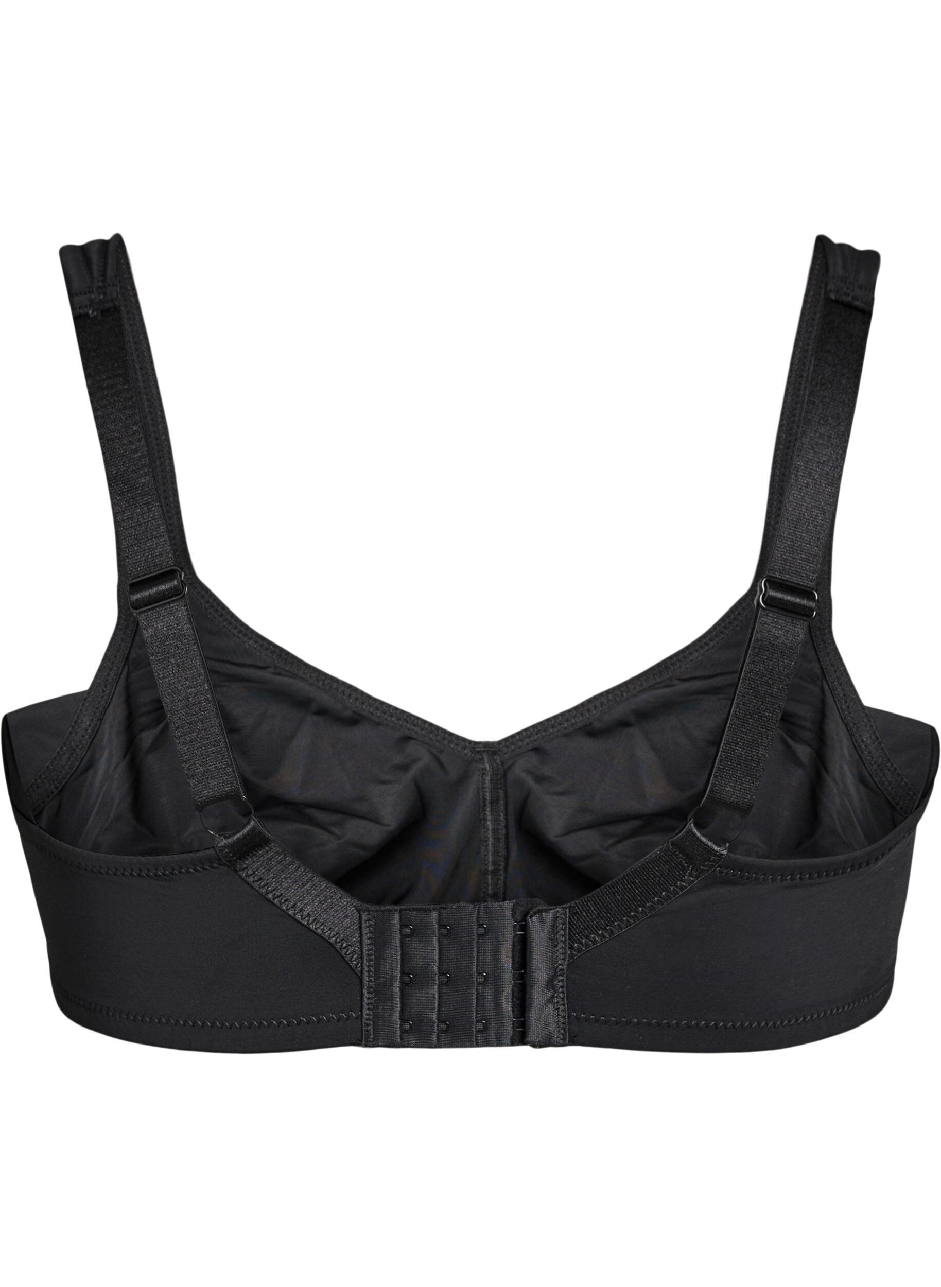 ZizziBequemer BH mit gepolsterten Tr&auml;gern, Schwarz, Packshot image number 1