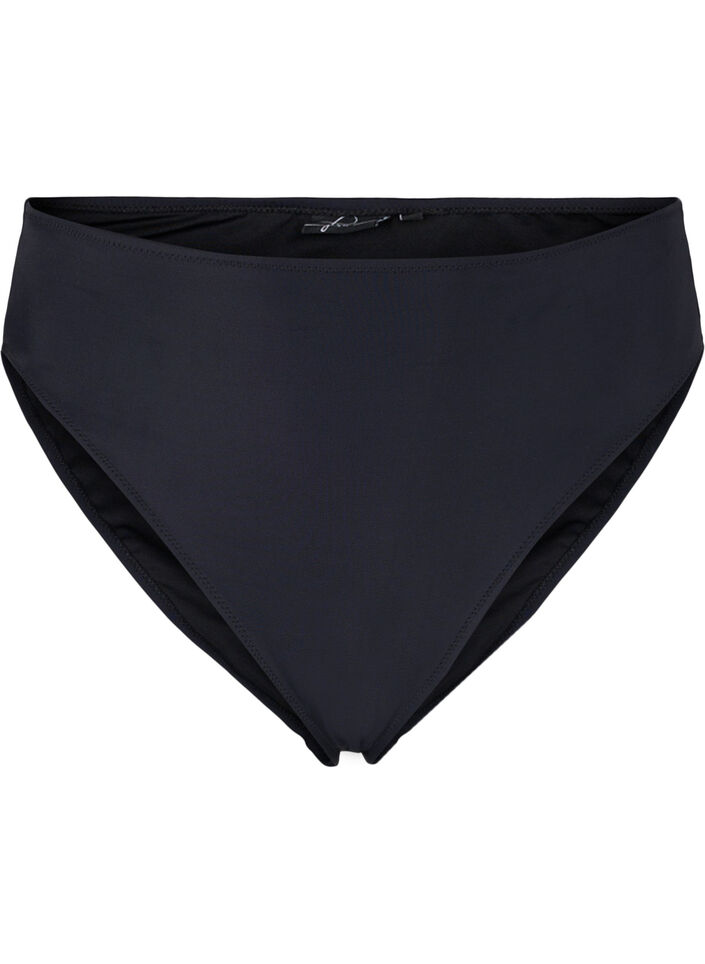 Hochtaillierte Bikinihose, Black, Packshot image number 0