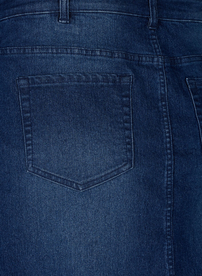 FLASH - Jupe en jean avec fermeture boutonnée, Bleu, Packshot image number 3