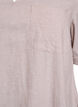 Tunique coupe trap&egrave;ze en lin et viscose, Beige, Packshot image number 2