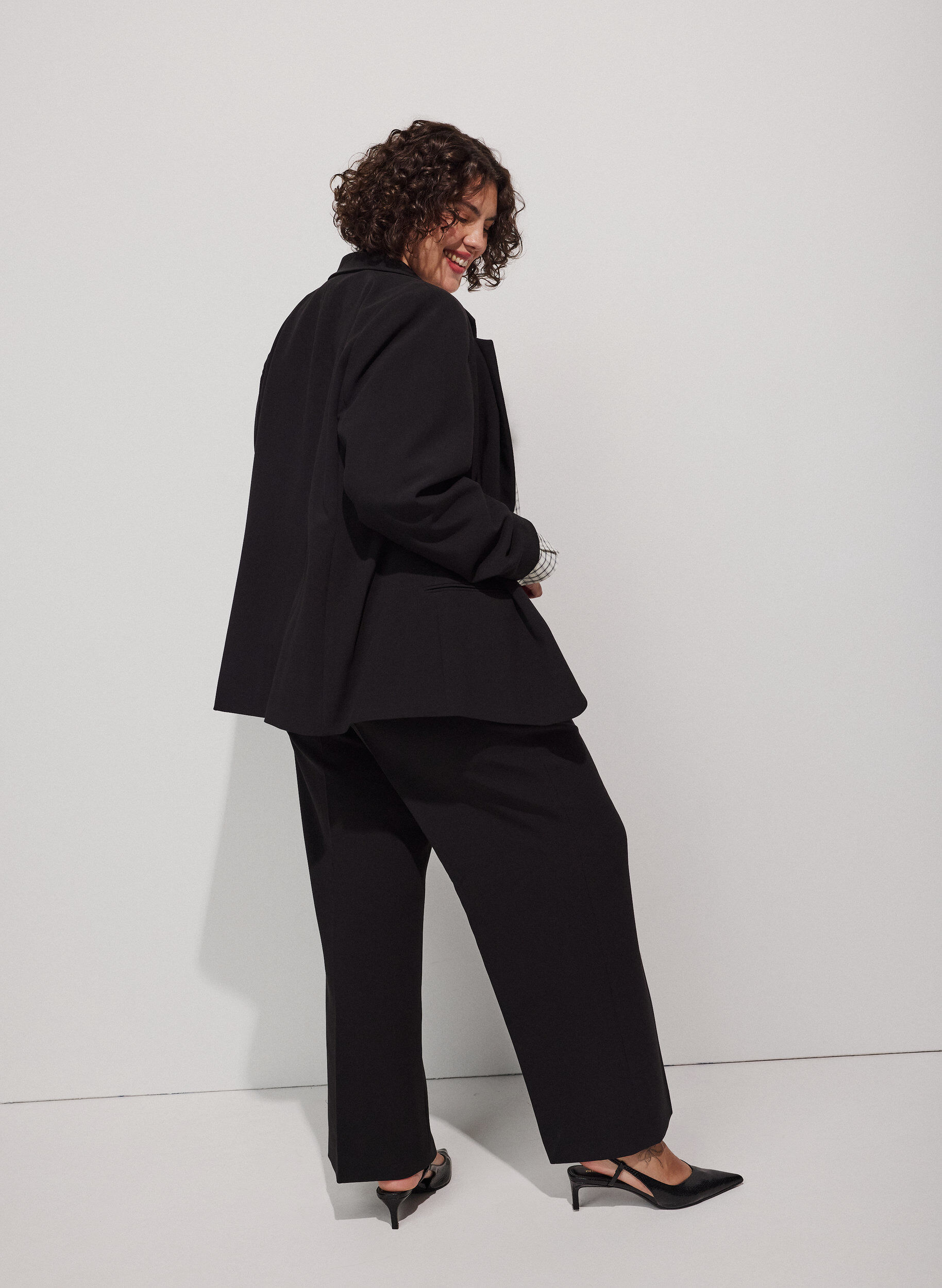 ZizziBlazer classique &agrave; fermeture &agrave; un bouton, Noir, Model image number 2