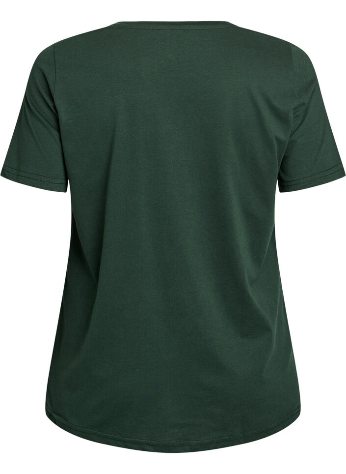 T-shirt imprim&eacute;, Vert, Packshot image number 1