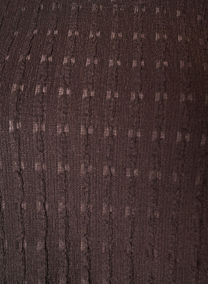 Blouse structur&eacute;e avec ourlet &agrave; volants, Marron, Packshot image number 2