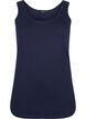 Solide Farbe Grundoberteil aus Baumwolle, Blau, Packshot image number 0