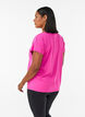 Lockeres Trainings-T-Shirt mit V-Ausschnitt, Pink, Model image number 2