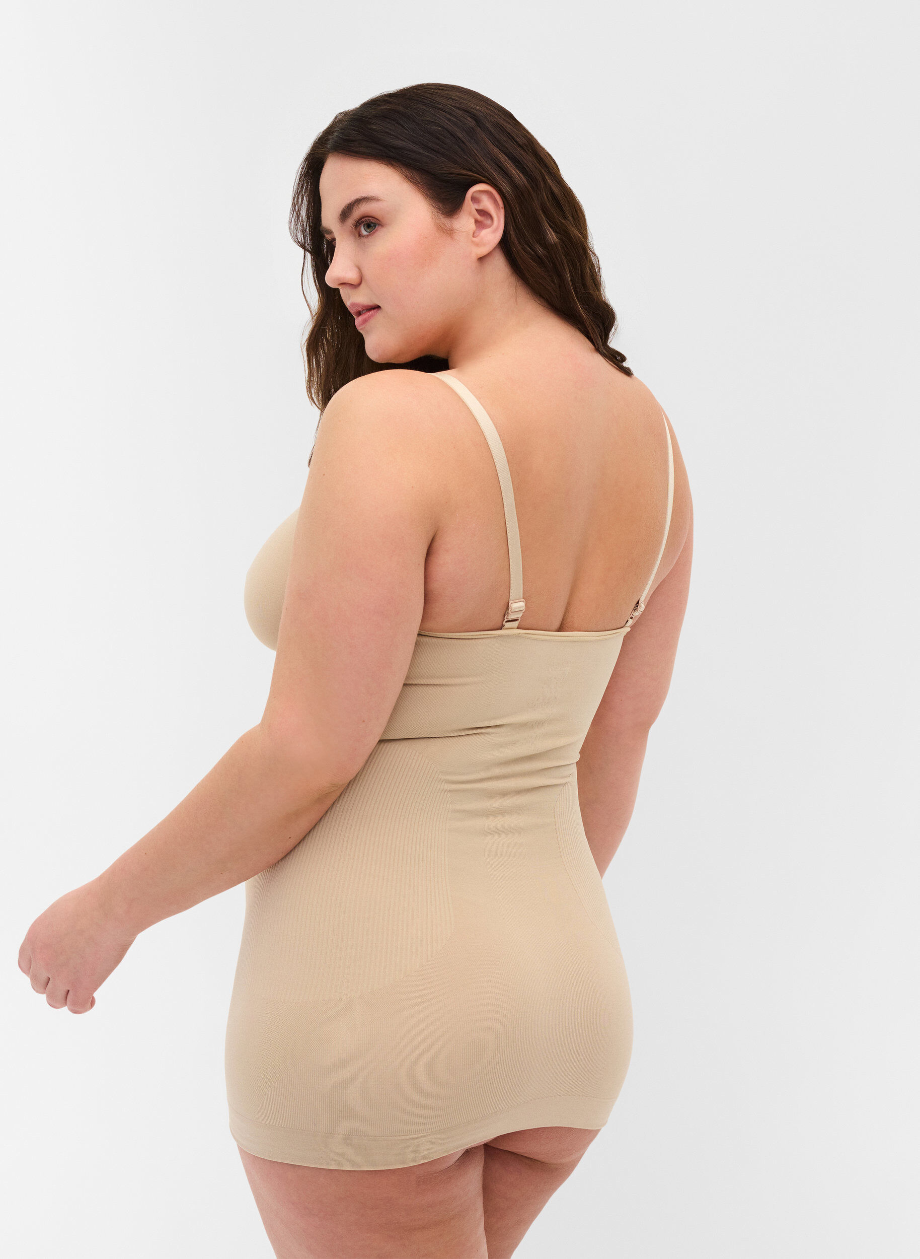 Zizzi Shapewear-Tr&auml;gertop, Beige, Model image number 1