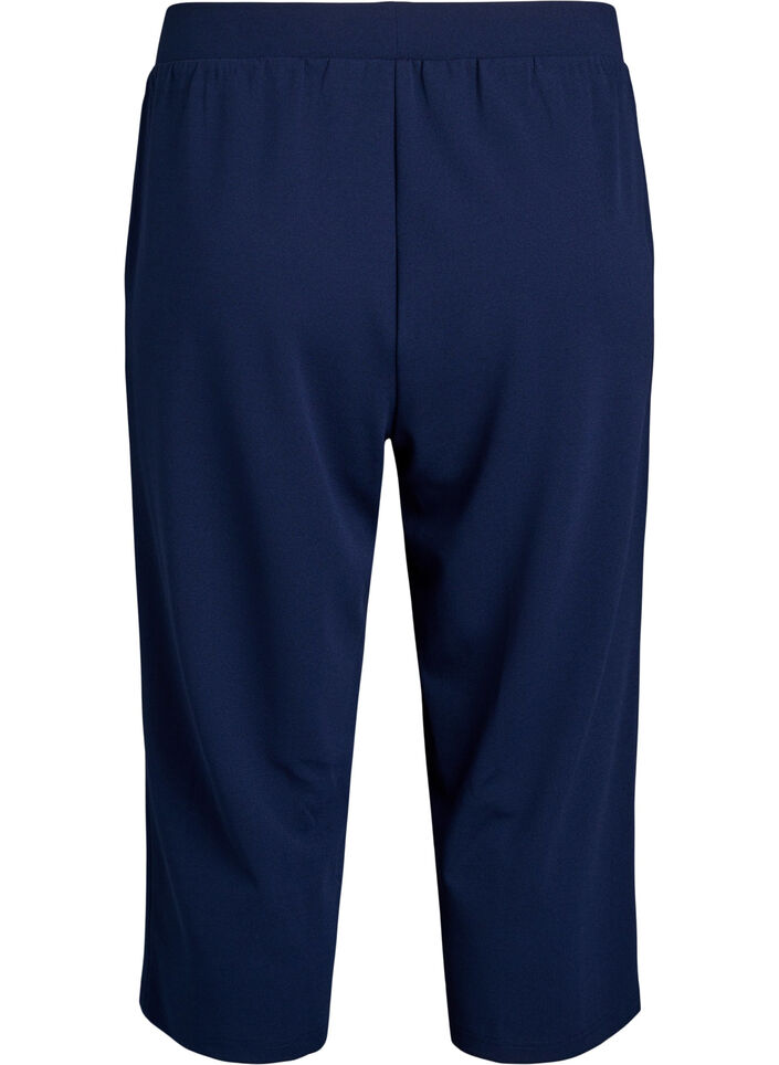 Hochtaillierte Knickerbocker mit lockerem Schnitt, Blau, Packshot image number 1