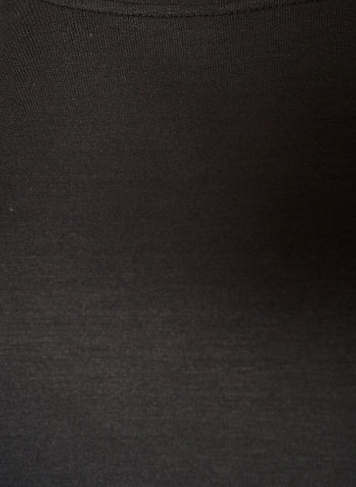 Jerseybluse im Lagenlook mit Spitze, Schwarz, Packshot image number 2