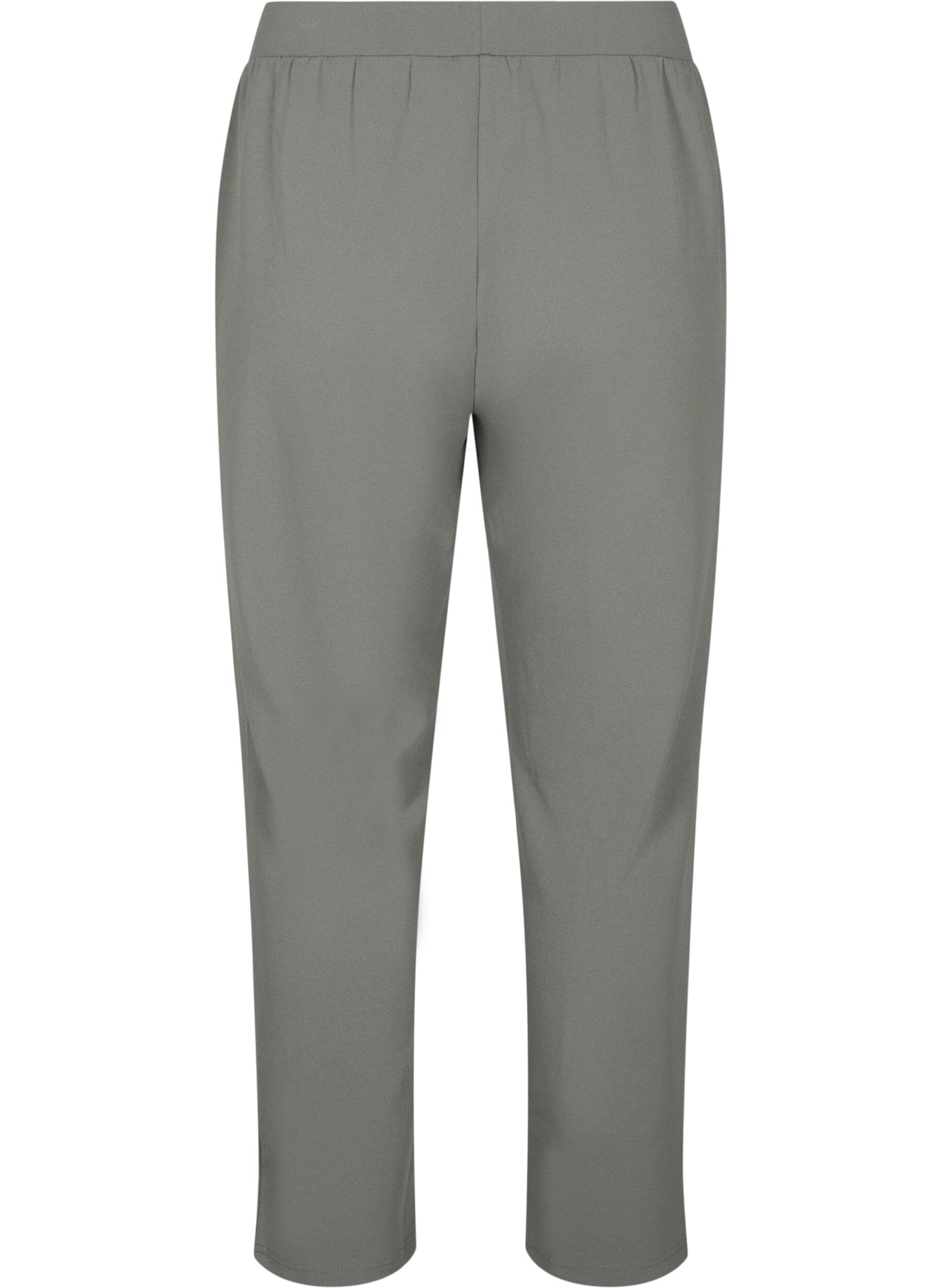 Zizzi Pantalon &agrave; coupe droite, Gris anthracite, Packshot image number 1