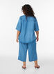 Culotte en lyocell jambes larges aspect denim, Bleu Clair, Model image number 1