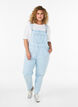  Salopette en jean ray&eacute;e, Bleu Clair, Model image number 0