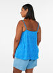 Top &agrave; bretelles en viscose, Bleu, Model image number 2