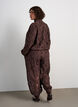 Pantalon ballon en dentelle avec short int&eacute;rieur, Marron, Model image number 1