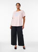 T-shirt imprim&eacute;, Rose poudr&eacute;e, Model image number 1