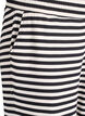 Gestreifte Schlafanzughose mit hoher Taille und weiten Beinen, Schwarz, Packshot image number 2