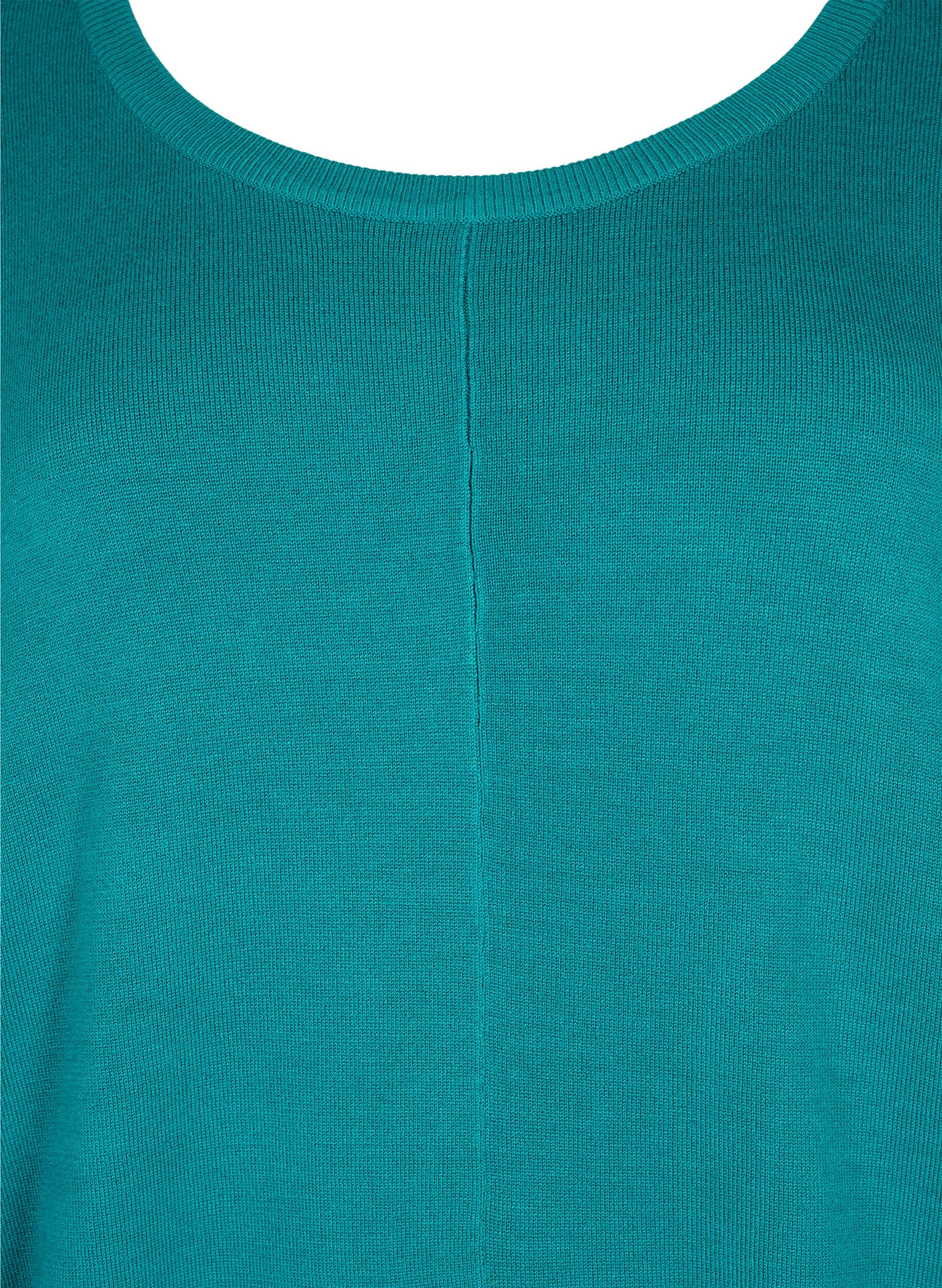 Zizzi Strick-Tunika aus Viskosemischung, Deep Lake, Packshot image number 2