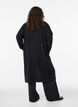 Cardigan long ouvert avec poches, Noir, Model image number 1
