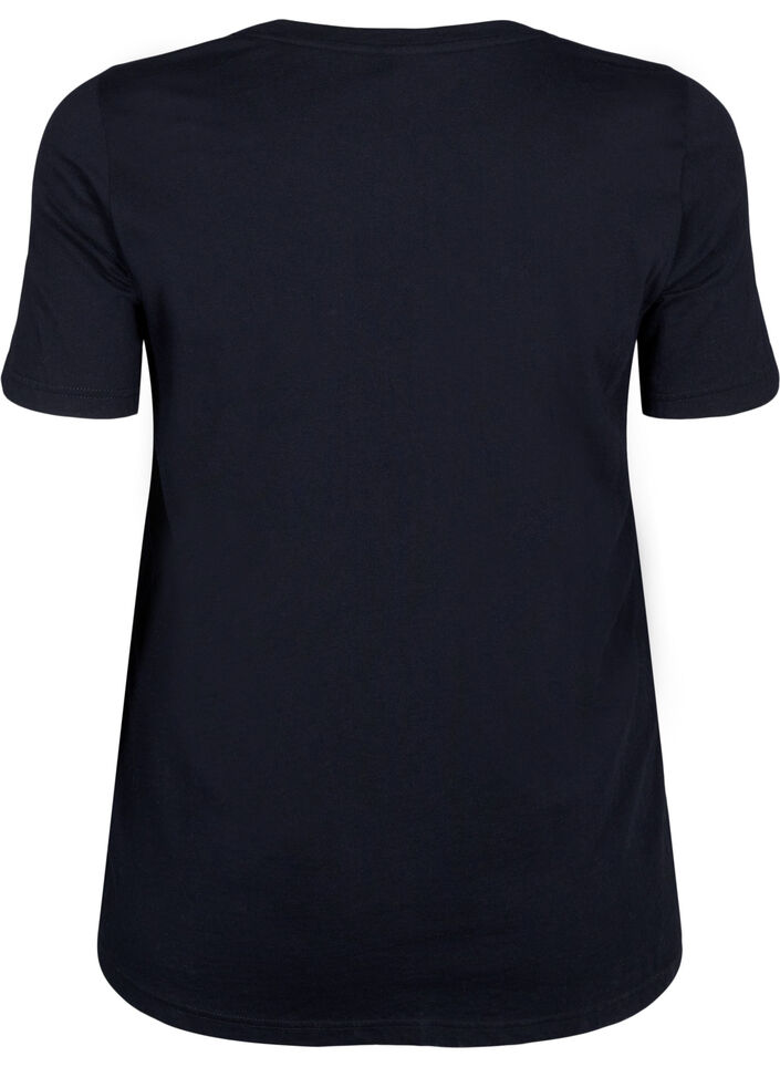 Weihnachtliche T-Shirts aus 100% Baumwolle, Black w. Wine, Packshot image number 1