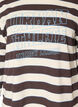 Blouse en jersey &agrave; rayures avec un imprim&eacute; texte sportif, Marron, Packshot image number 2