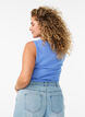Ripp-Top mit eckigem Ausschnitt, lila, Model image number 2