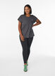 Einfarbiges Trainings-T-Shirt, Grau, Model image number 1