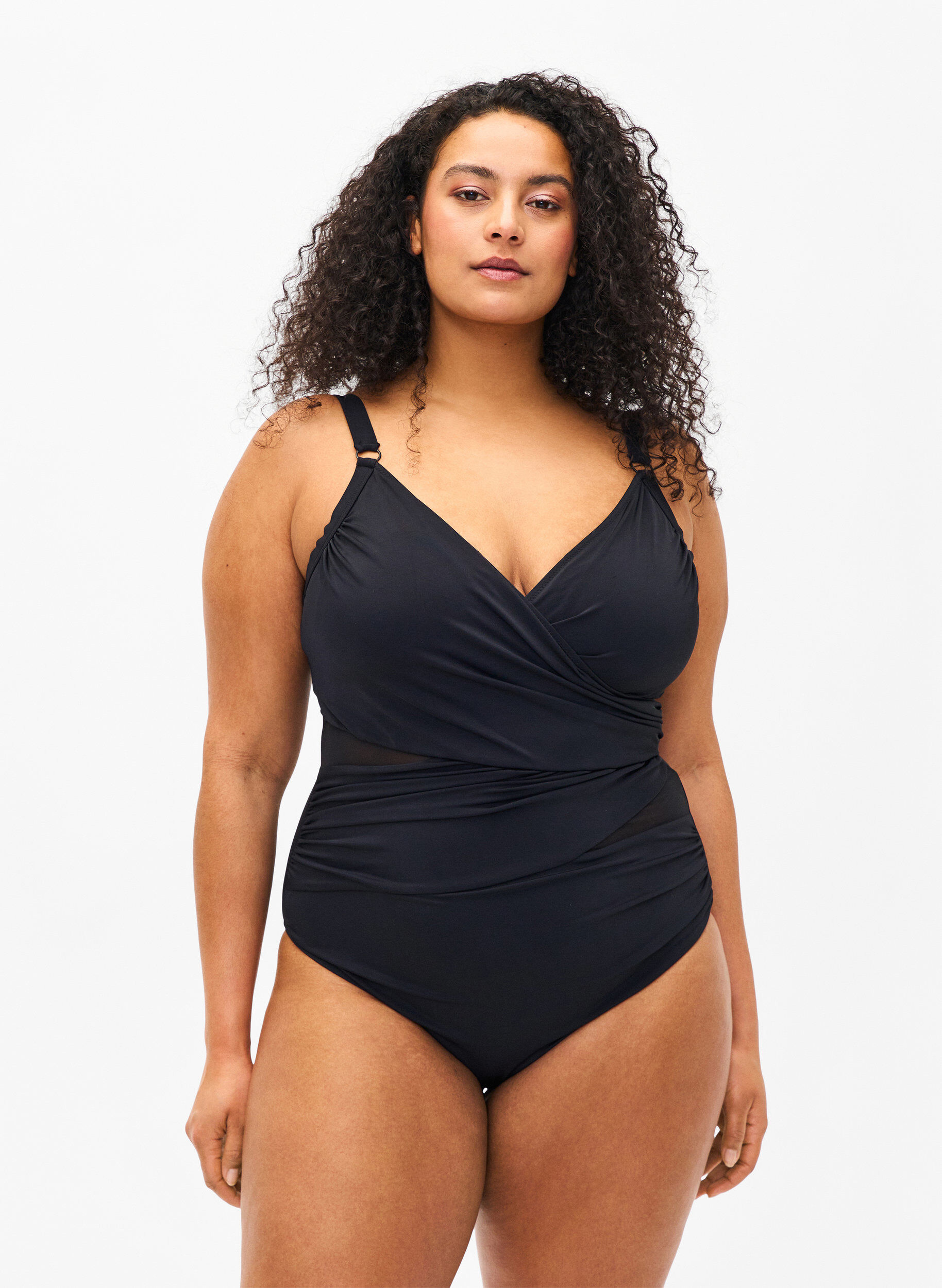 Maillot de bain portefeuille, Noir, Model