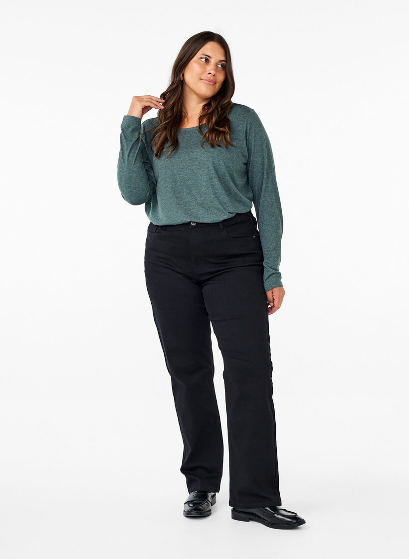 T-shirt à manches longues et à col rond, Scarab Mel., Model image number 2