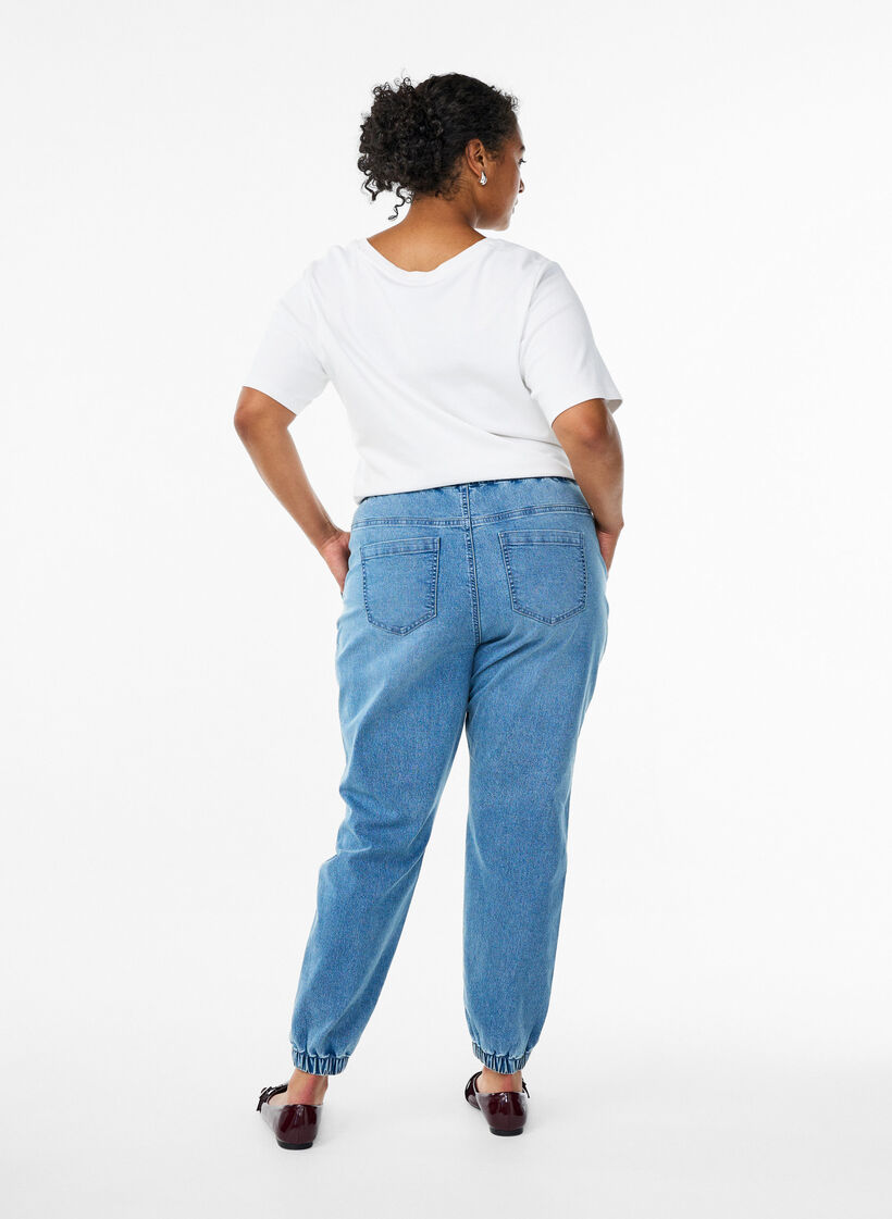 Jeans-Jogginghose mit Taschen, Blau, Model image number 2