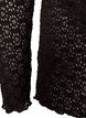 Bluse mit Lochmuster und langen &Auml;rmeln, Schwarz, Packshot image number 3