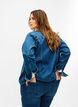 Kurze Denimjacke aus Baumwolle, Blue denim, Model image number 1