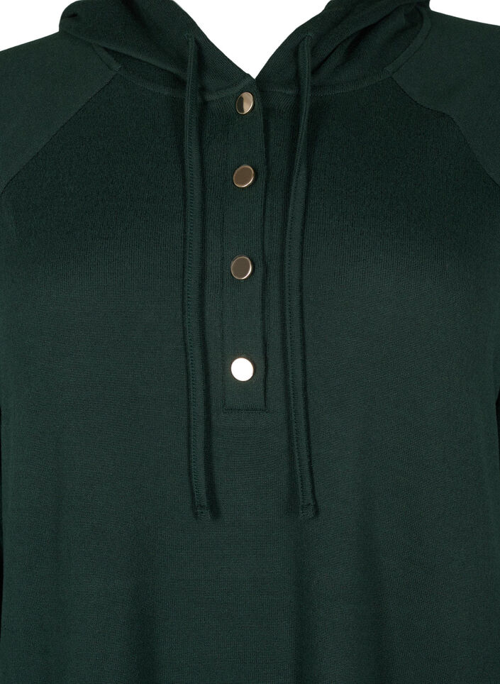 Langarm-Sweatkleid mit Kapuze, Scarab Mél., Packshot image number 2