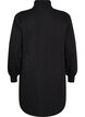 Robe sweat avec col montant c&ocirc;tel&eacute; et zip, Noir, Packshot image number 1
