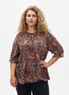 Bluse aus Viskose mit Paisleymuster und Ellbogen&auml;rmeln, Blau, Model image number 0