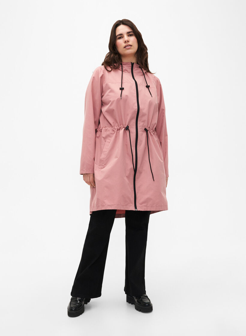 FLASH - Wasserabweisender Parka mit Kapuze, Ash Rose, Model image number 3