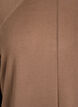 Blouse en maille &agrave; col rond et motif tricot&eacute;, Marron, Packshot image number 2