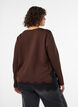 Bluse aus Jersey mit Spitzen, Braun, Model image number 2