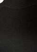 Strickbluse aus einer Viskosemischung mit Rollkragen, Schwarz, Packshot image number 2