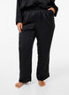 Pyjama-Hose aus Satin mit elastischem Bund, Black, Model image number 2
