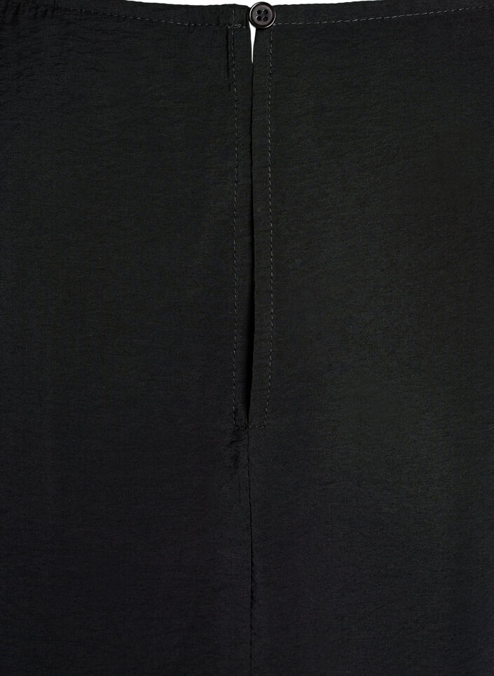 Tunika aus Viskose mit Spitzendetails, Schwarz, Packshot image number 3