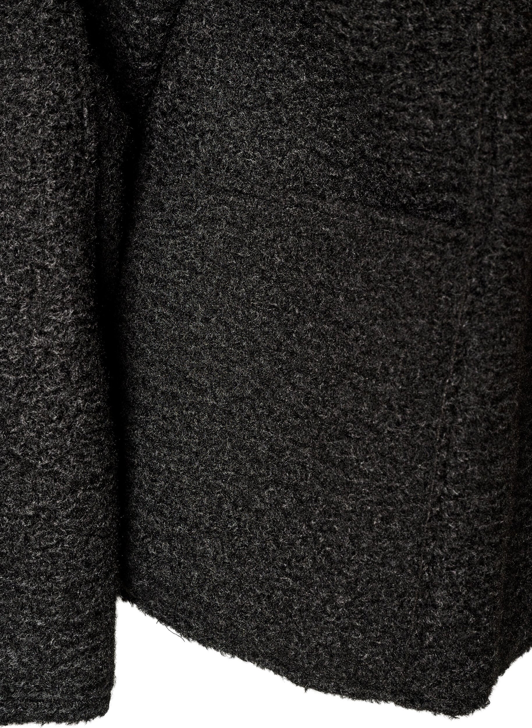 ZizziLockere Strickjacke mit Taschen, Schwarz, Packshot image number 3