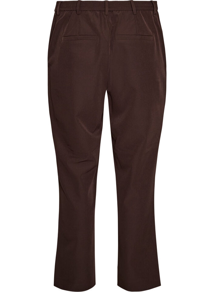 Hose mit Taschen und geradem Bein, Braun, Packshot image number 1