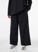 Pantalon de jogging taille haute avec coupe ample, Noir, Model image number 2