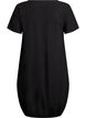 Kurzarm Kleid aus Baumwolle, Schwarz, Packshot image number 1