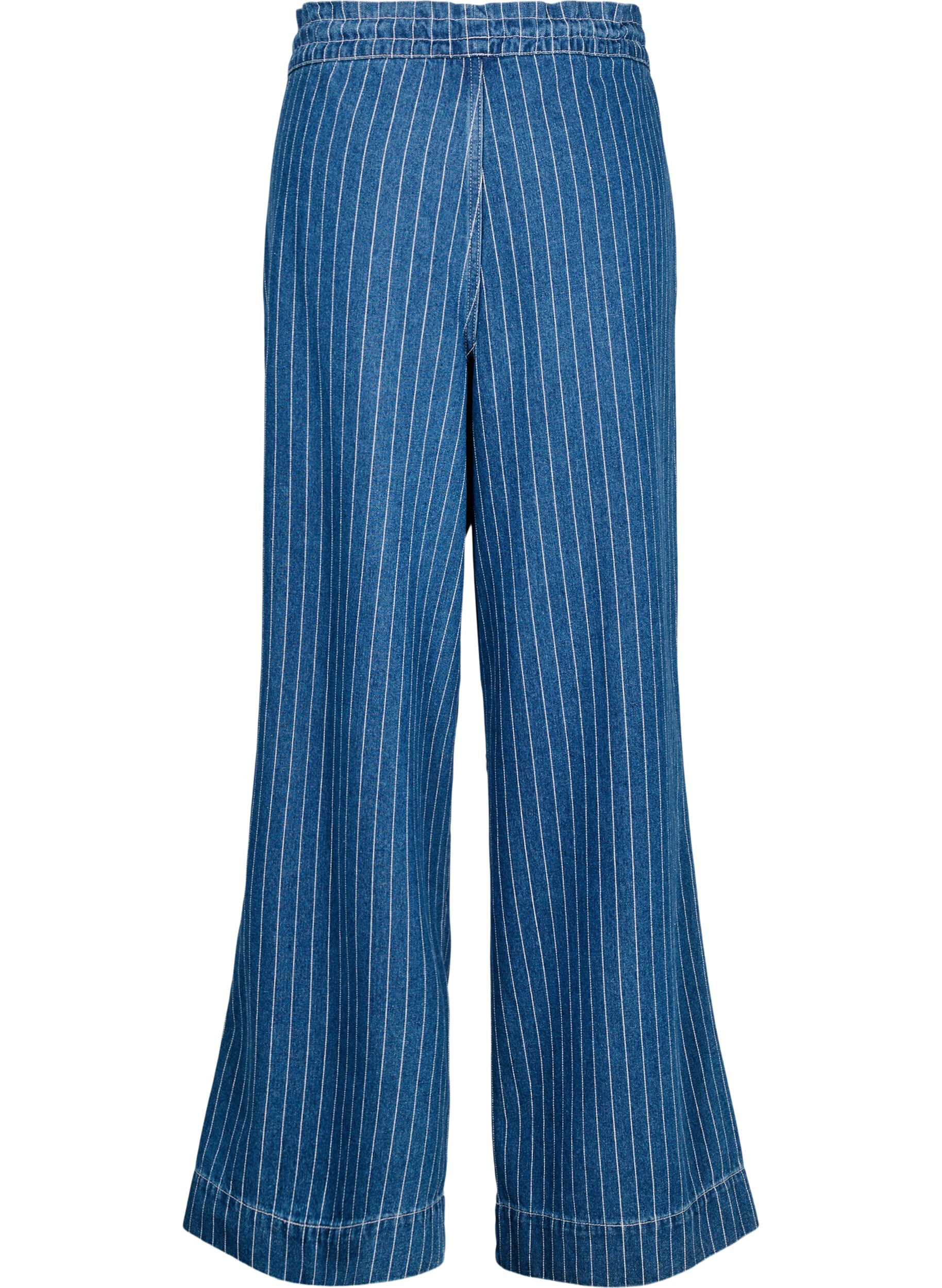 ZizziJean ample &agrave; rayures, Bleu, Packshot image number 1