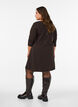 Short dress with an A-line shape and 3/4 sleeves, Brown, Model image number 2
