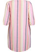 Robes courtes en lin et viscose &agrave; manches 3/4, Jaune, Packshot image number 1