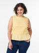 Smocktop mit U-Boot-Ausschnitt und Peplumsaum, Gelb, Model image number 0